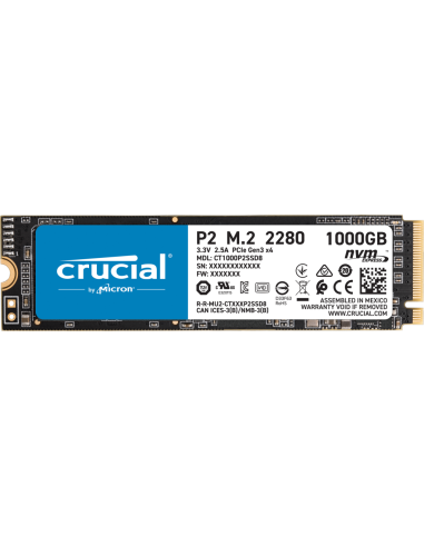 SSD CRUCIAL 1TB P2 CT1000P2SSD8 M2 NVME (SIAE)