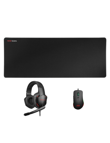 MARSGAMING GAMING MCPPRO 3IN1 RGB MOUSE, HEADPHONES+MIC, MOUSEPAD