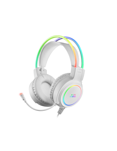 MARSGAMING GAMING CUFFIA+MIC MHRGB WHITE S.SPAZIALE 3D U-BASS LUCI PC/PS4/PS5X/X